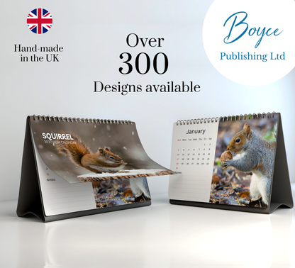 Squirrel Desk Calendar 2027-2028