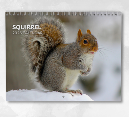 Squirrel Calendar 2026