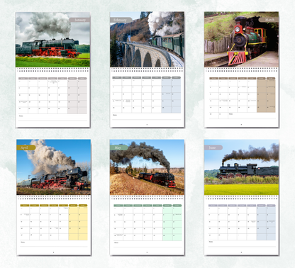 Steam Train Calendar 2027