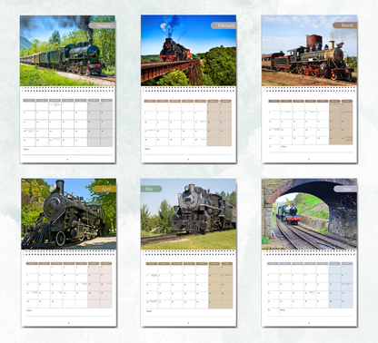 Steam Train Calendar 2026