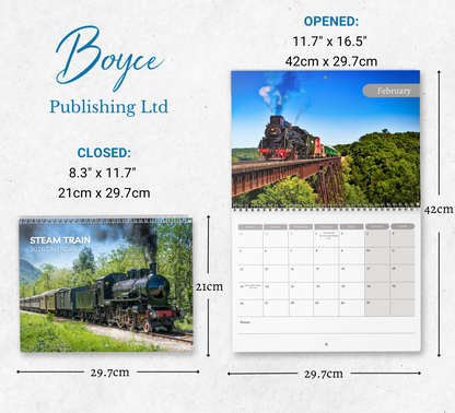 Steam Train Calendar 2026
