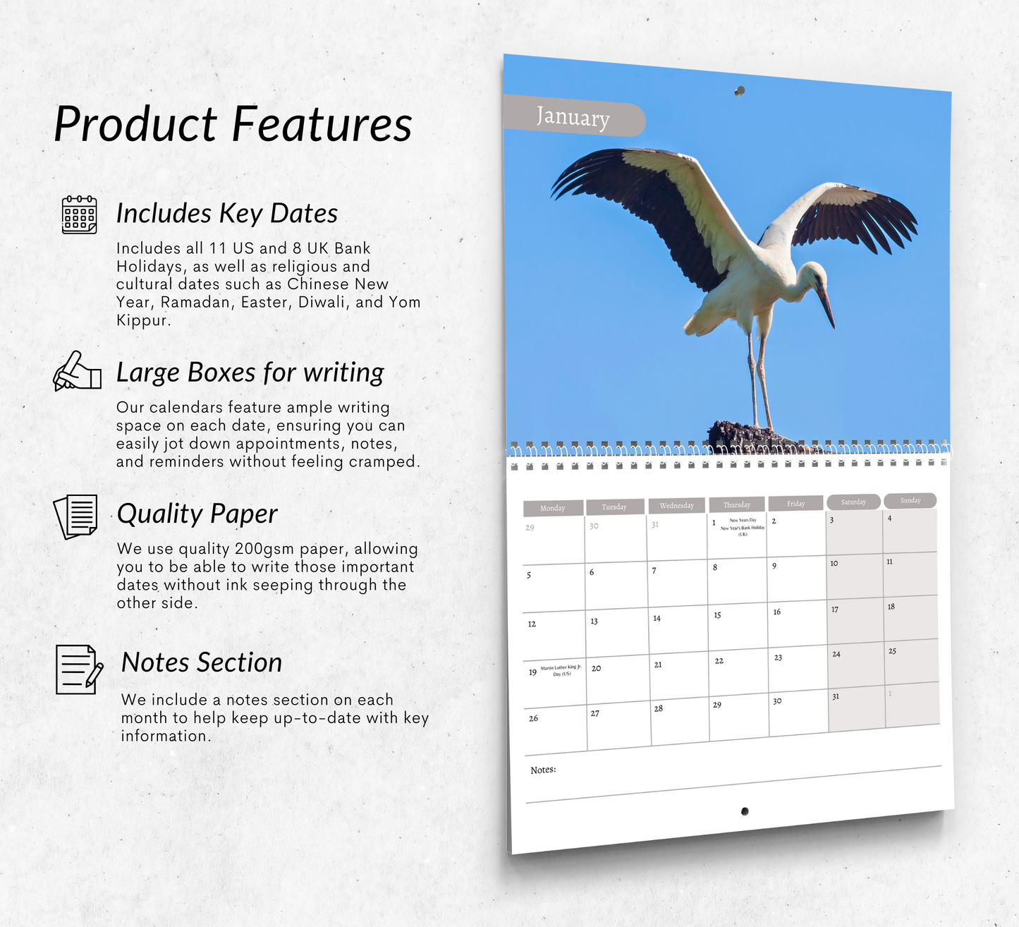 Stork Calendar 2026