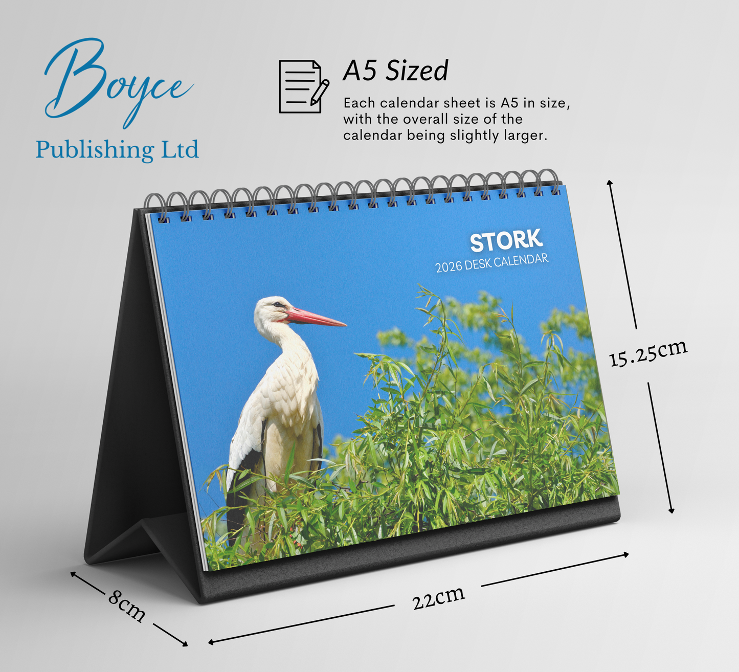 Stork Desk Calendar 2026-2027