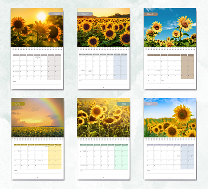 Sunflowers Calendar 2027