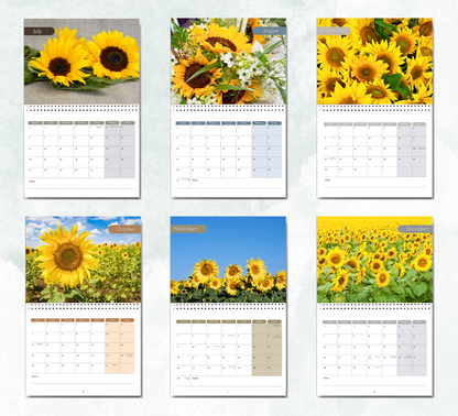 Sunflowers Calendar 2026