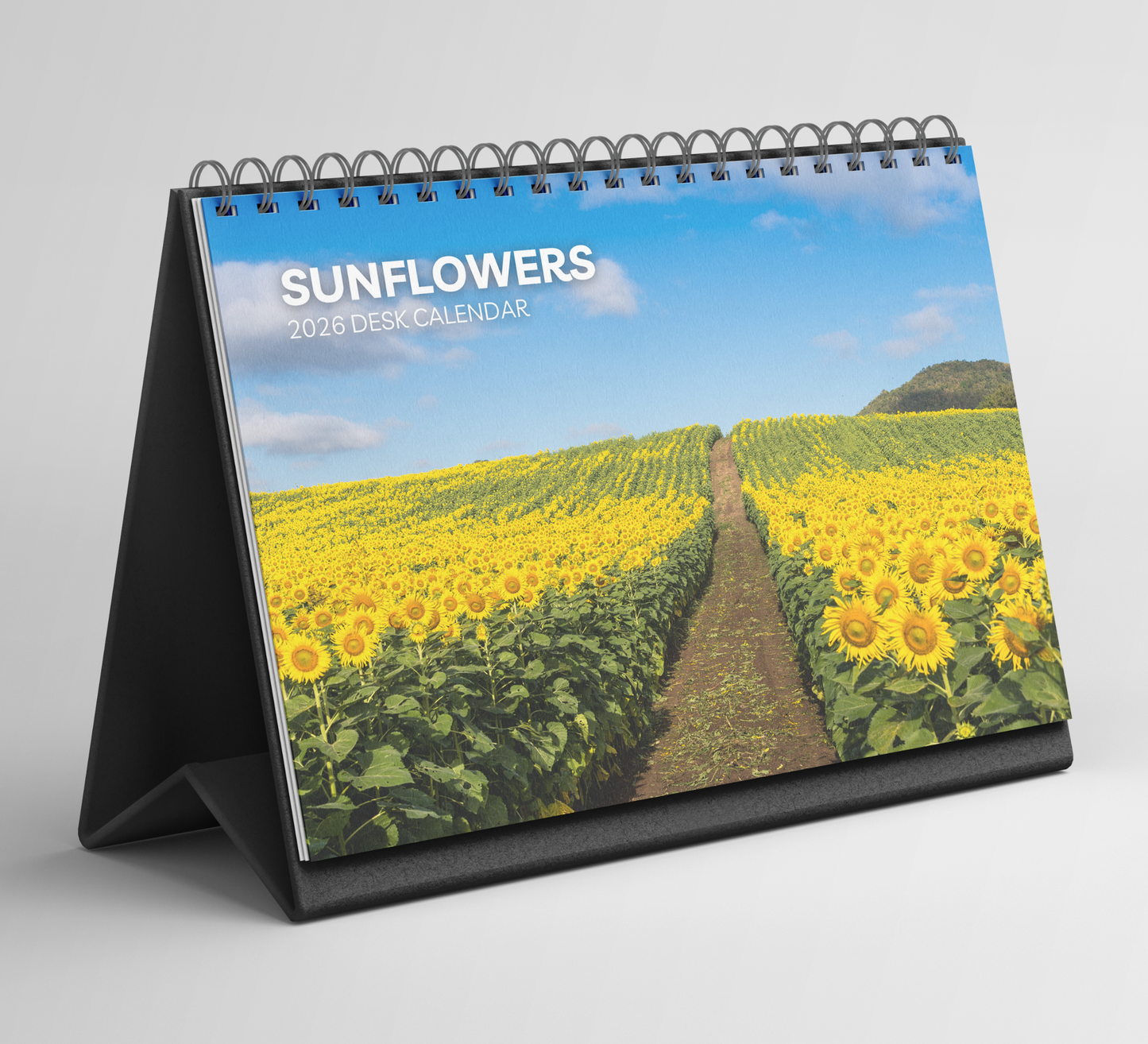 Sunflowers Desk Calendar 2026-2027