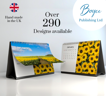 Sunflowers Desk Calendar 2026-2027