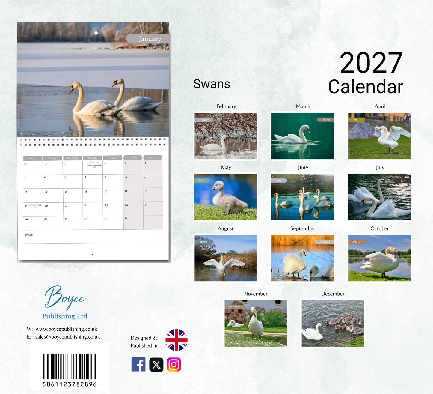Swan Calendar 2027