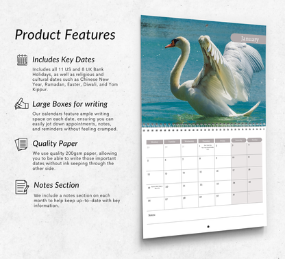 Swan Calendar 2026