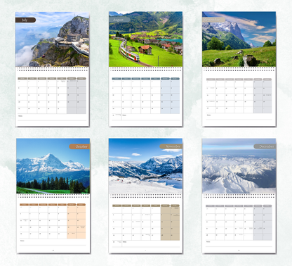 Swiss Alps Calendar 2027