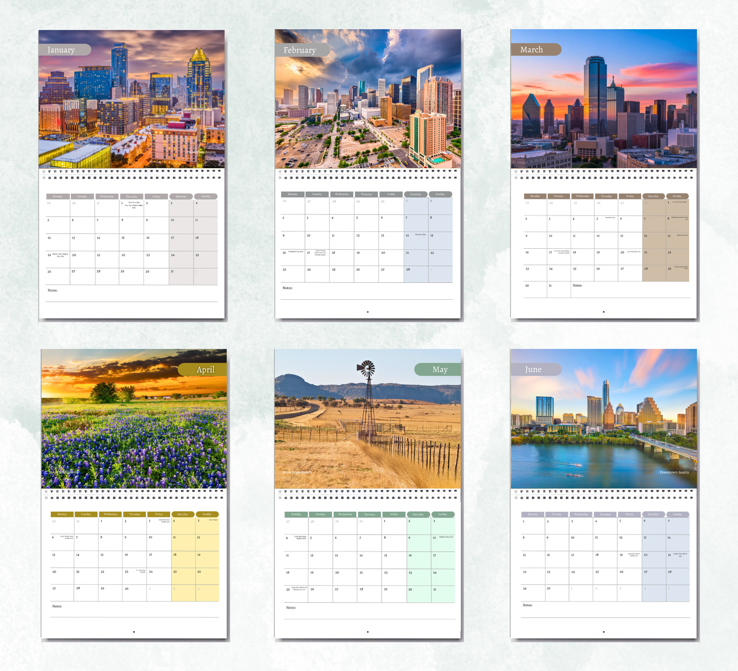 Texas Calendar 2027
