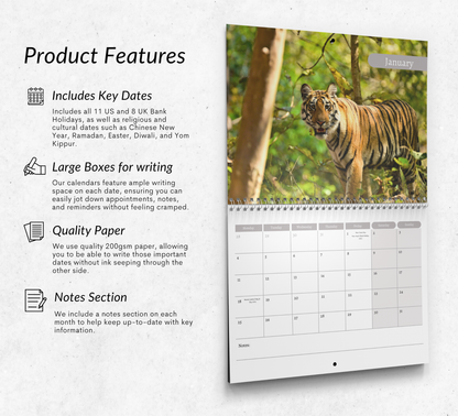Tiger Calendar 2027