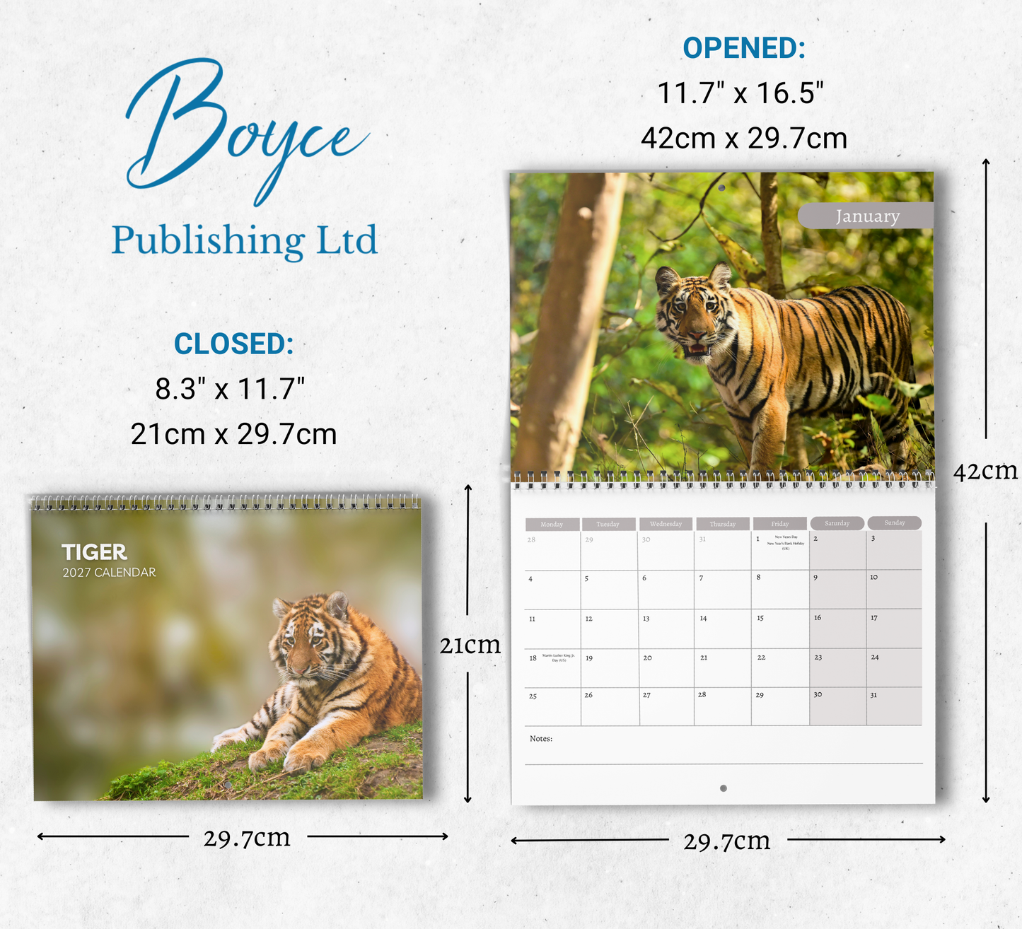 Tiger Calendar 2027