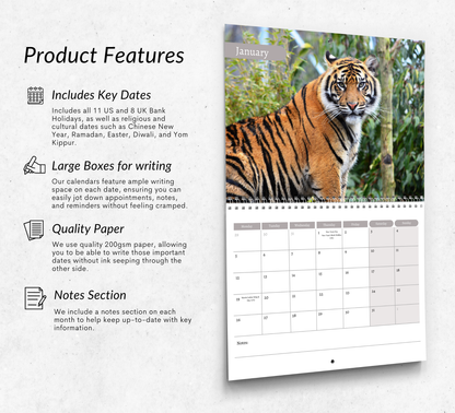 Tiger Calendar 2026