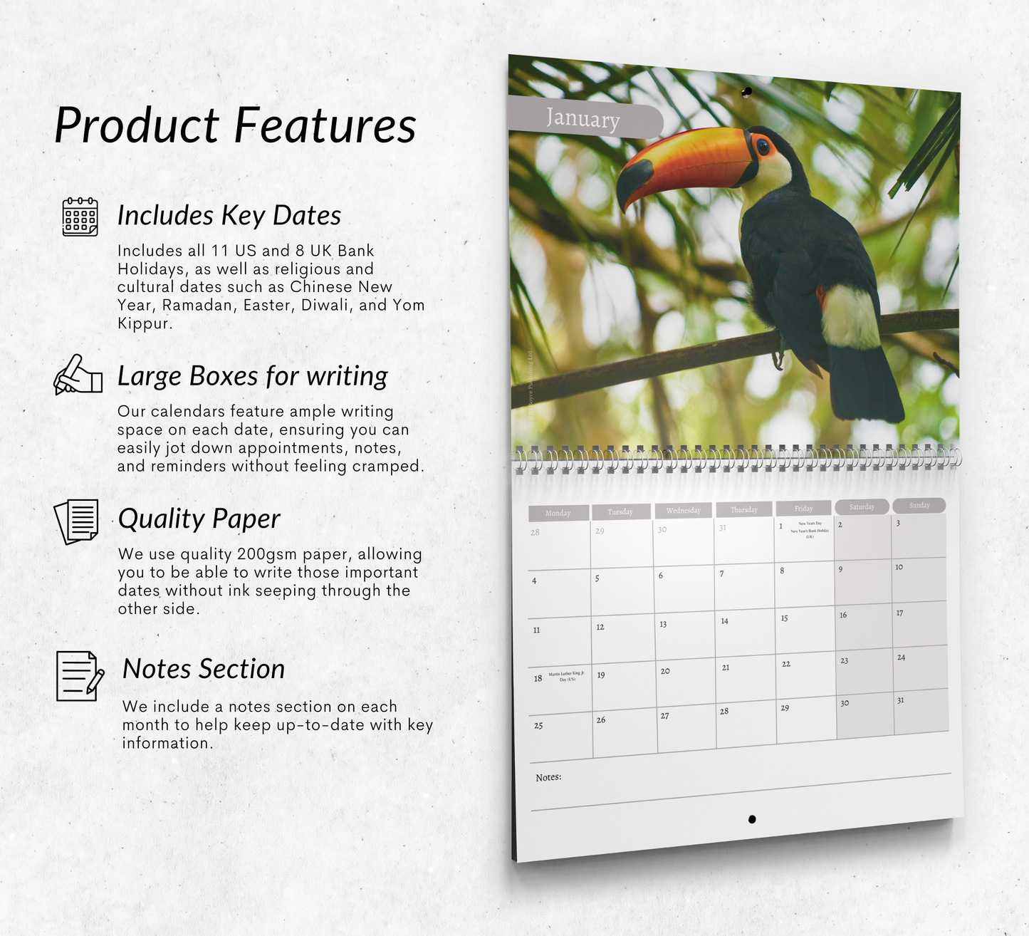Toucan Calendar 2027