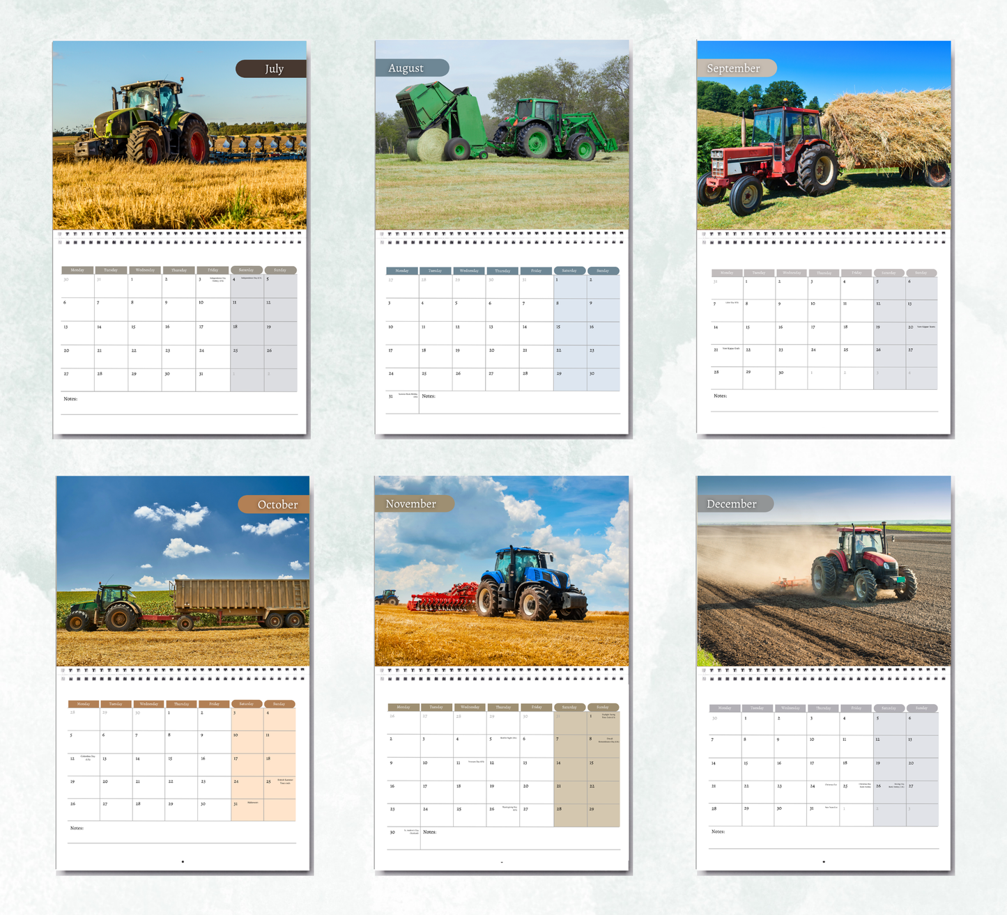 Tractors Calendar 2027