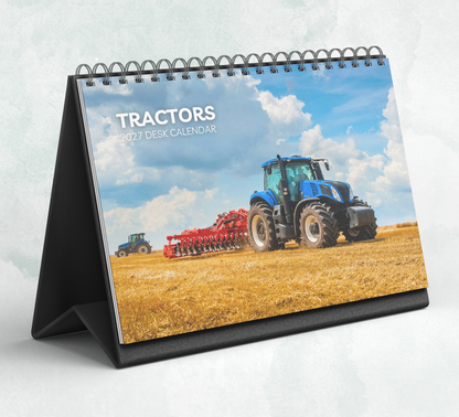 Tractors Desk Calendar 2027-2028