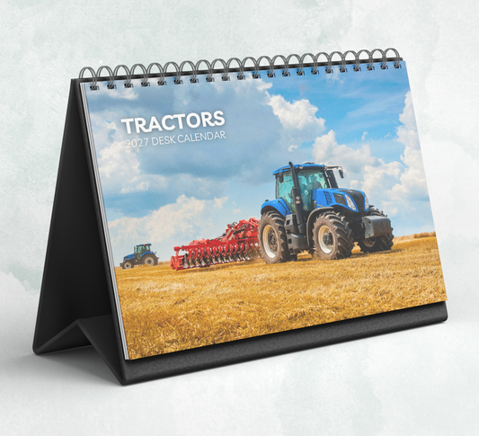 Tractors Desk Calendar 2027-2028