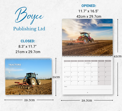 Tractors Calendar 2026