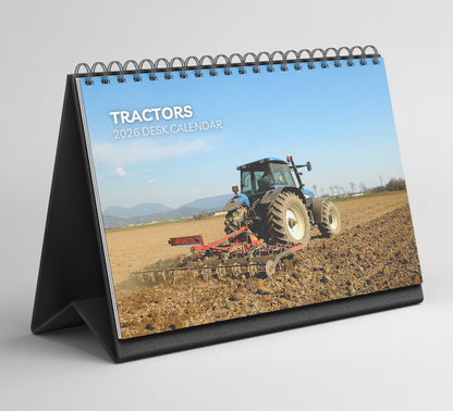 Tractors Desk Calendar 2026-2027