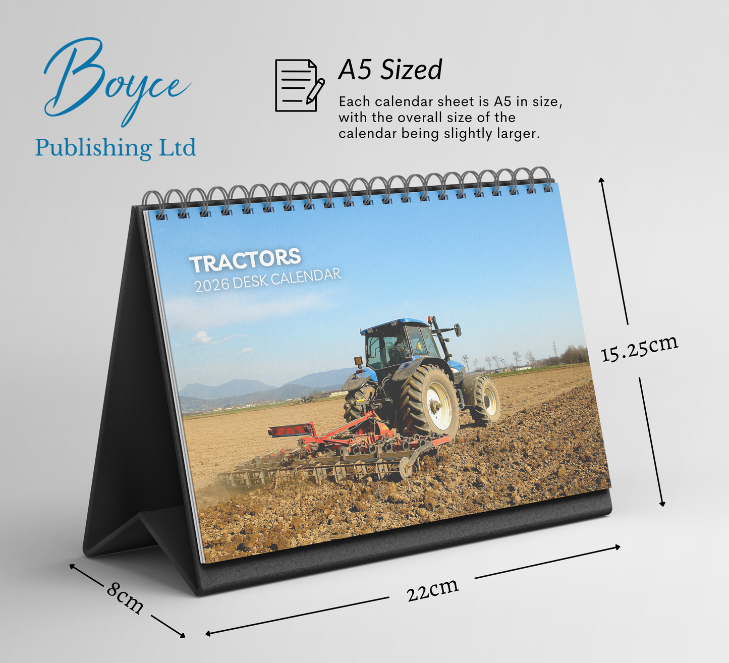 Tractors Desk Calendar 2026-2027