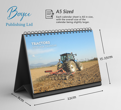Tractors Desk Calendar 2026-2027