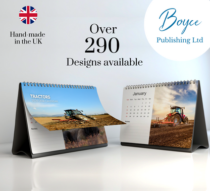 Tractors Desk Calendar 2026-2027