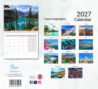 Travel Inspiration Calendar 2027