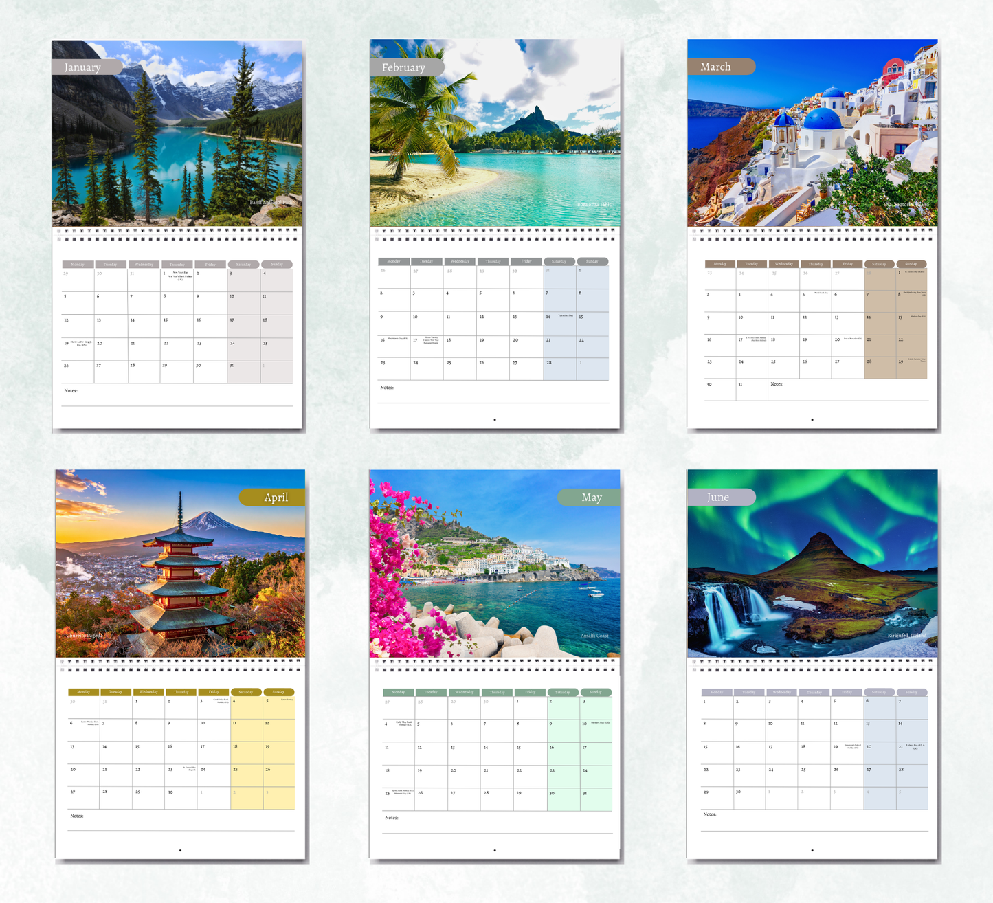 Travel Inspiration Calendar 2027