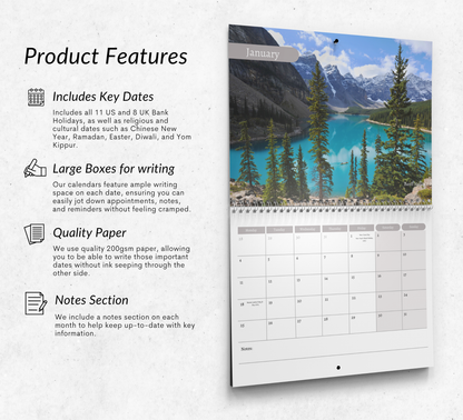 Travel Inspiration Calendar 2027