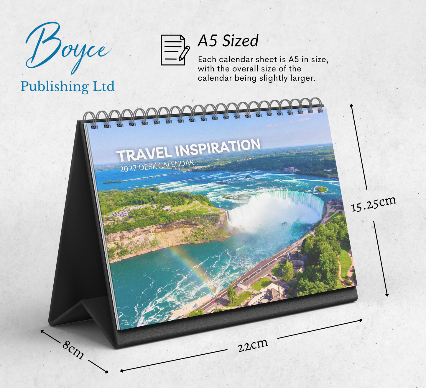 Travel Inspiration Desk Calendar 2027-2028
