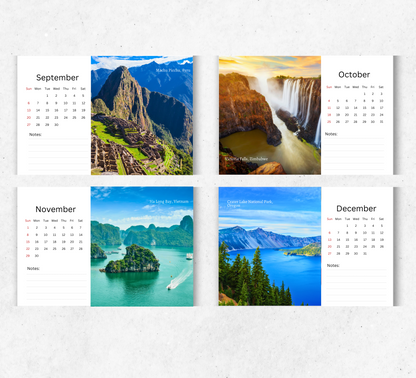 Travel Inspiration Desk Calendar 2026-2027