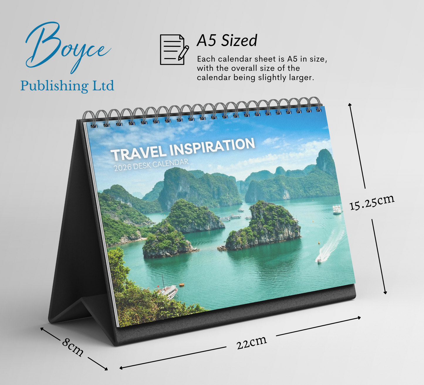 Travel Inspiration Desk Calendar 2026-2027
