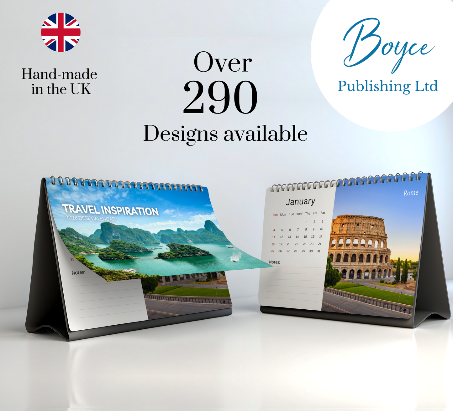 Travel Inspiration Desk Calendar 2026-2027