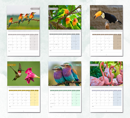 Tropical Birds Calendar 2027