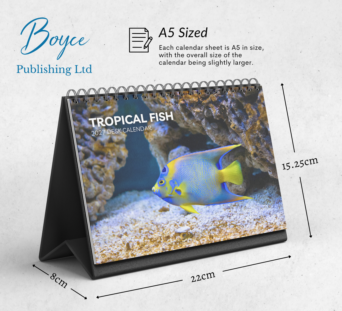 Tropical Fish Desk Calendar 2027-2028