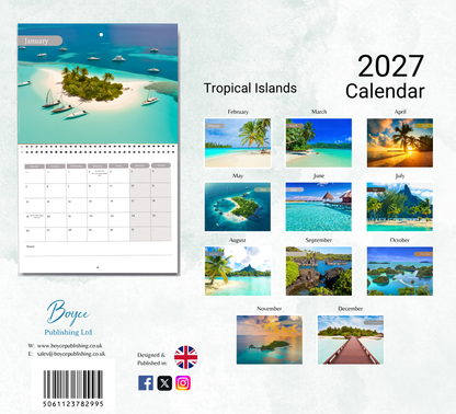 Tropical Islands Calendar 2027