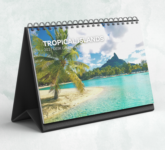 Tropical Islands Desk Calendar 2027-2028