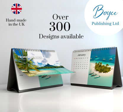 Tropical Islands Desk Calendar 2027-2028