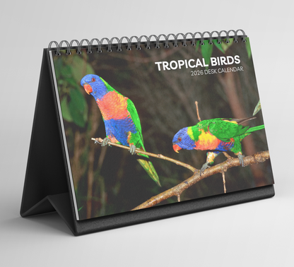 Tropical Birds Desk Calendar 2026-2027