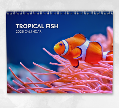 Tropical Fish Calendar 2026