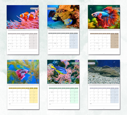 Tropical Fish Calendar 2026