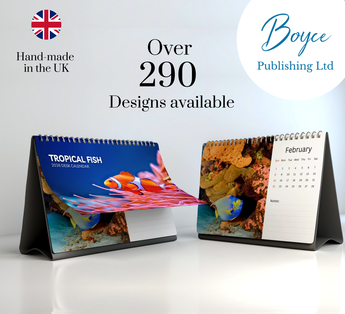 Tropical Fish Desk Calendar 2026-2027