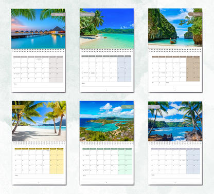 Tropical Islands Calendar 2026