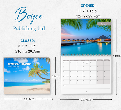 Tropical Islands Calendar 2026