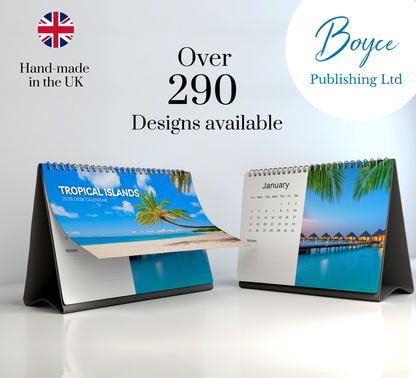 Tropical Islands Desk Calendar 2026-2027