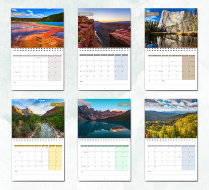 US National Parks Calendar 2027