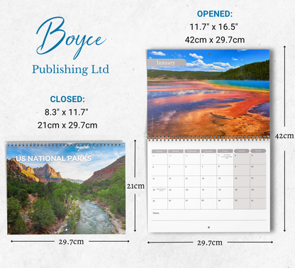 US National Parks Calendar 2027