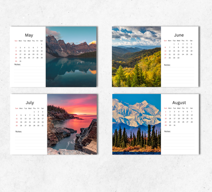 US National Parks Desk Calendar 2027-2028