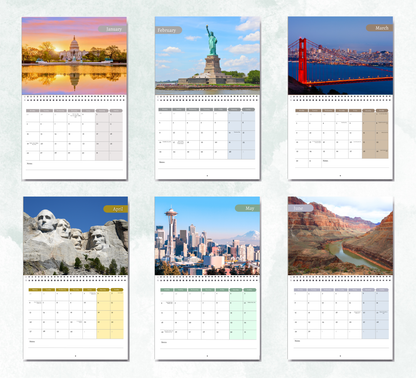 USA Calendar 2026